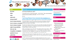 Desktop Screenshot of privatepatientsforum.org